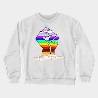 Black Lives Matter Sticker Crewneck Sweatshirt